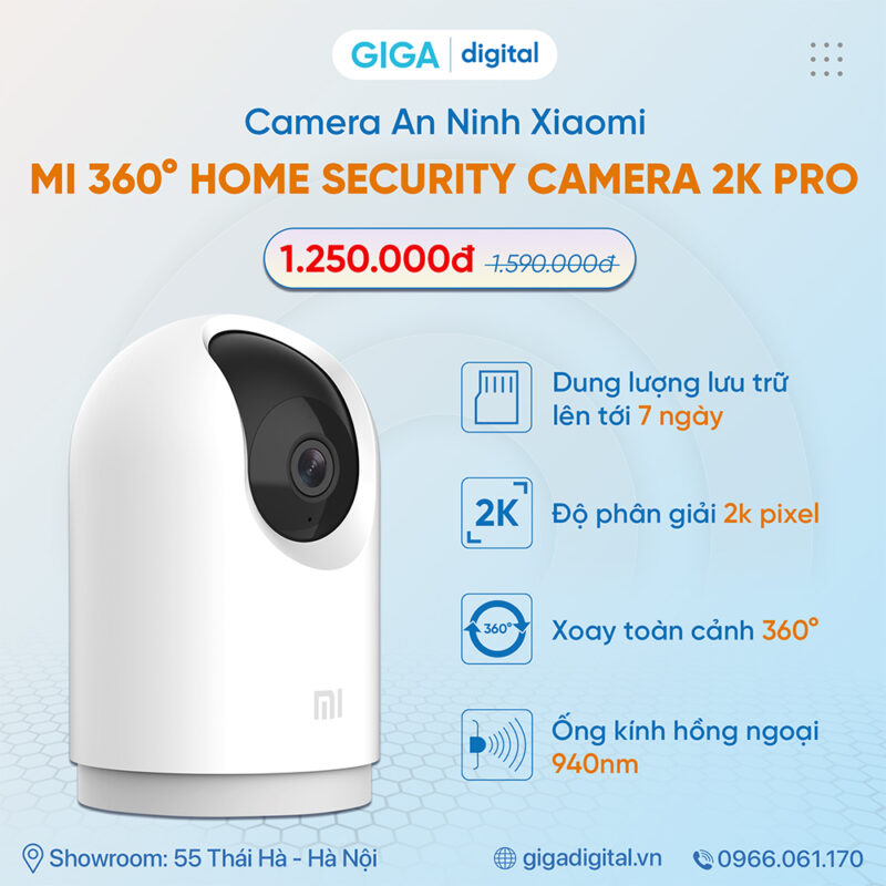 camera an ninh Xaomi Mi 360° 2K Pro